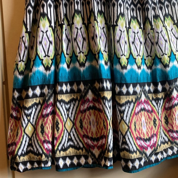 Just My Size A-Line  Skirt, 1X, Multi-Color Boho Design - Picture 5 of 13